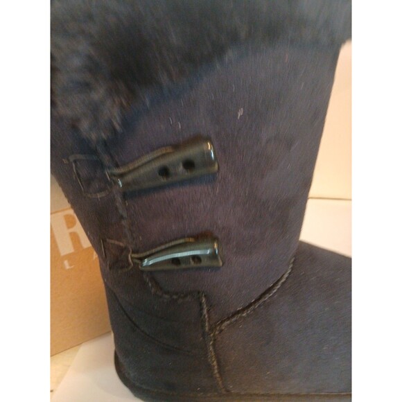 Apres by Lamo BLACK Microfiber Faux Fur Lined Winter Boots Women's Sz 11 NIB - Picture 10 of 16